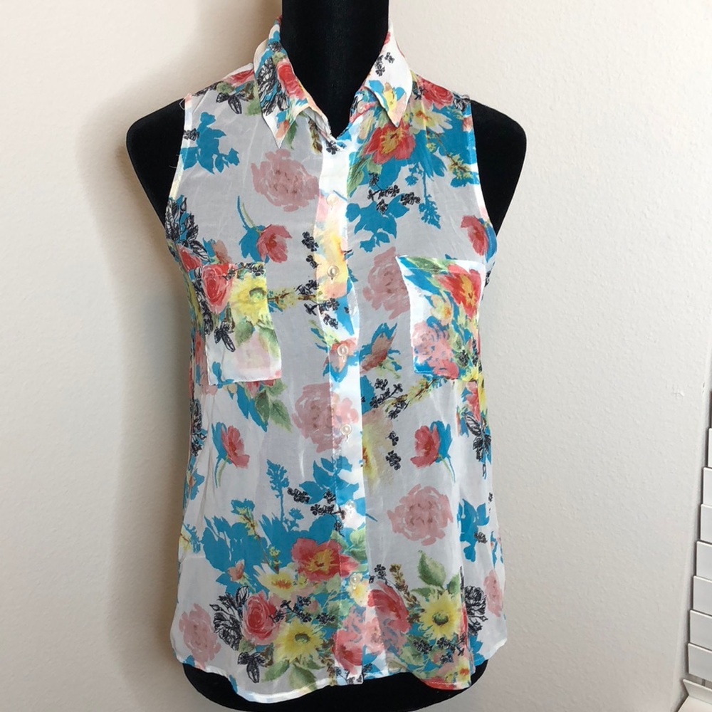 Floral Button-Up Top